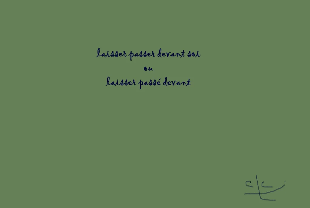 Laisser derriere soi